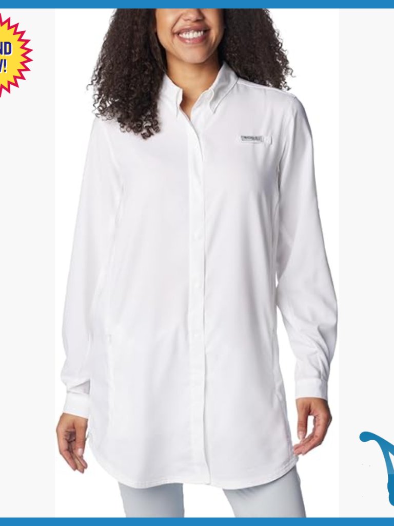 Long Sleeve Tunic With Sun Protection And Odor Control For Outdoor Activities